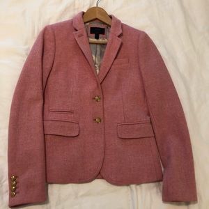 J. Crew Blazer, pink tweed herringbone, 4T